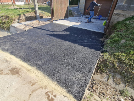 Útépítési munkák modern gépi technológiával