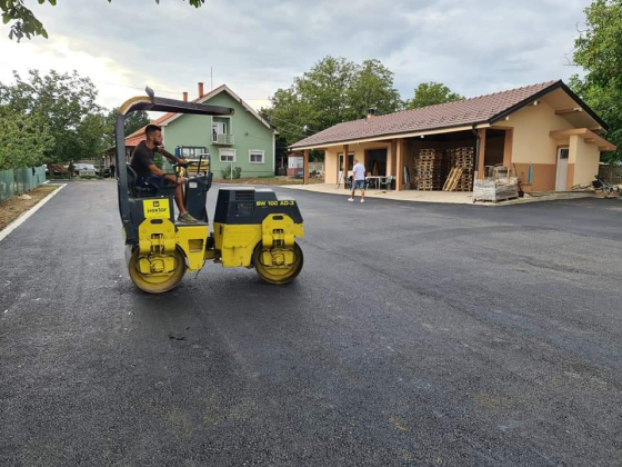 Ipari terület aszfaltozása