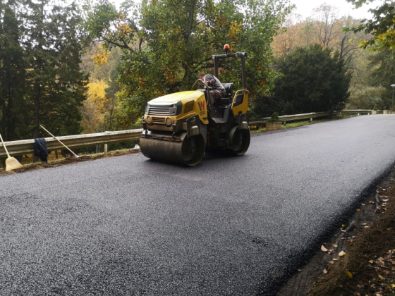 Szálloda felhajtójának kivitelezése.