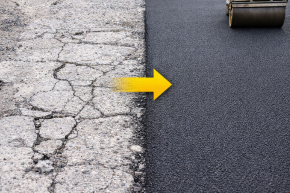 A kevésbé felfagyott beton megfelelő az aszfaltnak?