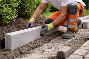 Útszegély (kerti szegélykő) készítés ára